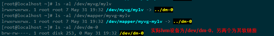 lvm设备映射关系